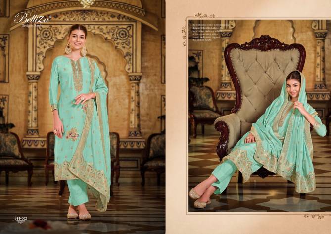 Saanvi By Belliza 814-001 To 814-006 Wholesale Dress Material In India